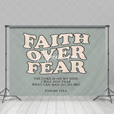 Aperturee - Faith Over Fear Bible Verses Positive Slogan Backdrop